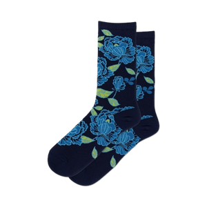 Lifestyle product shot of Tapestry Floral socks on a model's feet.
