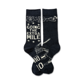 sock it to 'em with first responder novelty socks! show love for our everyday heroes with stars, ladders, fire hydrants, and "going the extra mile...off duty" text.   