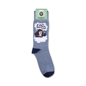 Product shot showing the socks folded on a card with product details