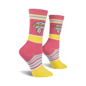 Lifestyle shot showing a person wearing the Warheads socks.