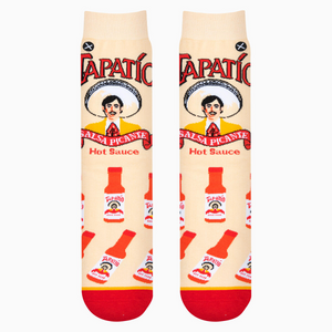 Close-up studio shot of Tapatio socks showing the full design details.