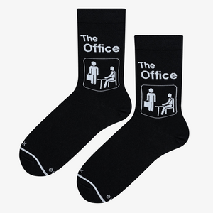 Lifestyle shot showing the socks on a person's feet, emphasizing comfort and style.