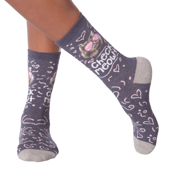 Lifestyle shot showing the socks on a person's legs.