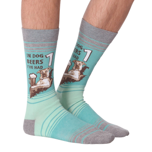 Another view of the socks on a model's legs, showing how they look from a different angle.