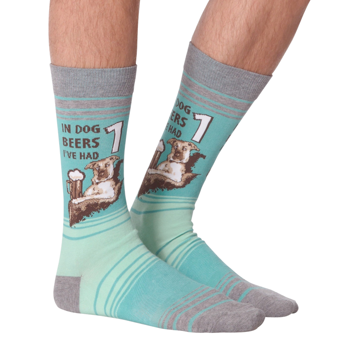 Another view of the socks on a model's legs, showing how they look from a different angle.