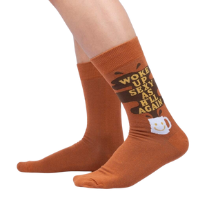 Lifestyle shot showing the socks on a person's legs, showcasing the fit and design.