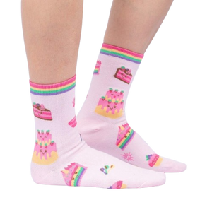 Lifestyle shot showing the socks on a person's legs, highlighting the fit and overall look.