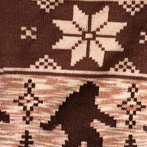 Close-up detail shot of the Bigfoot sock fabric, highlighting the knit pattern.