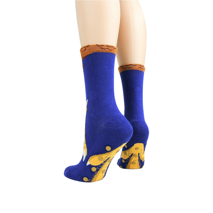 Back view of the socks showing the non-slip grip detail.