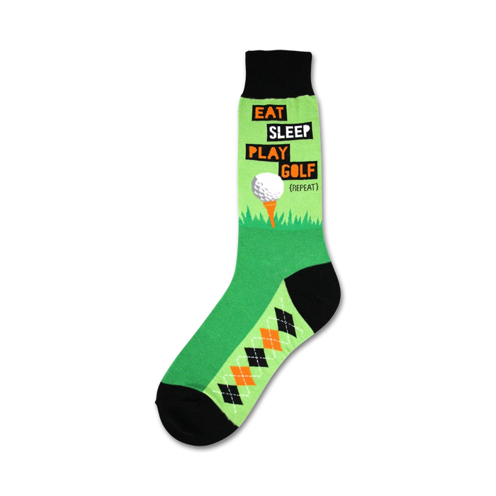 green and black crew socks with 