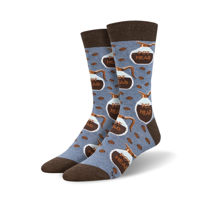 coffee themed crew socks with 