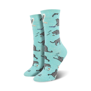 Lifestyle shot of Cativities socks on a woman's feet, showcasing the socks in their natural setting.