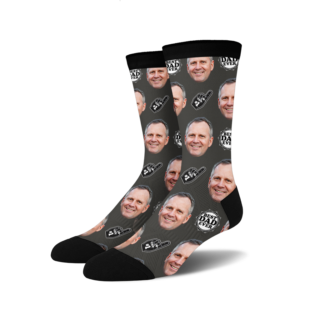 Custom Novelty Face Socks. Fun Gifts for Men and Woman Sockologie