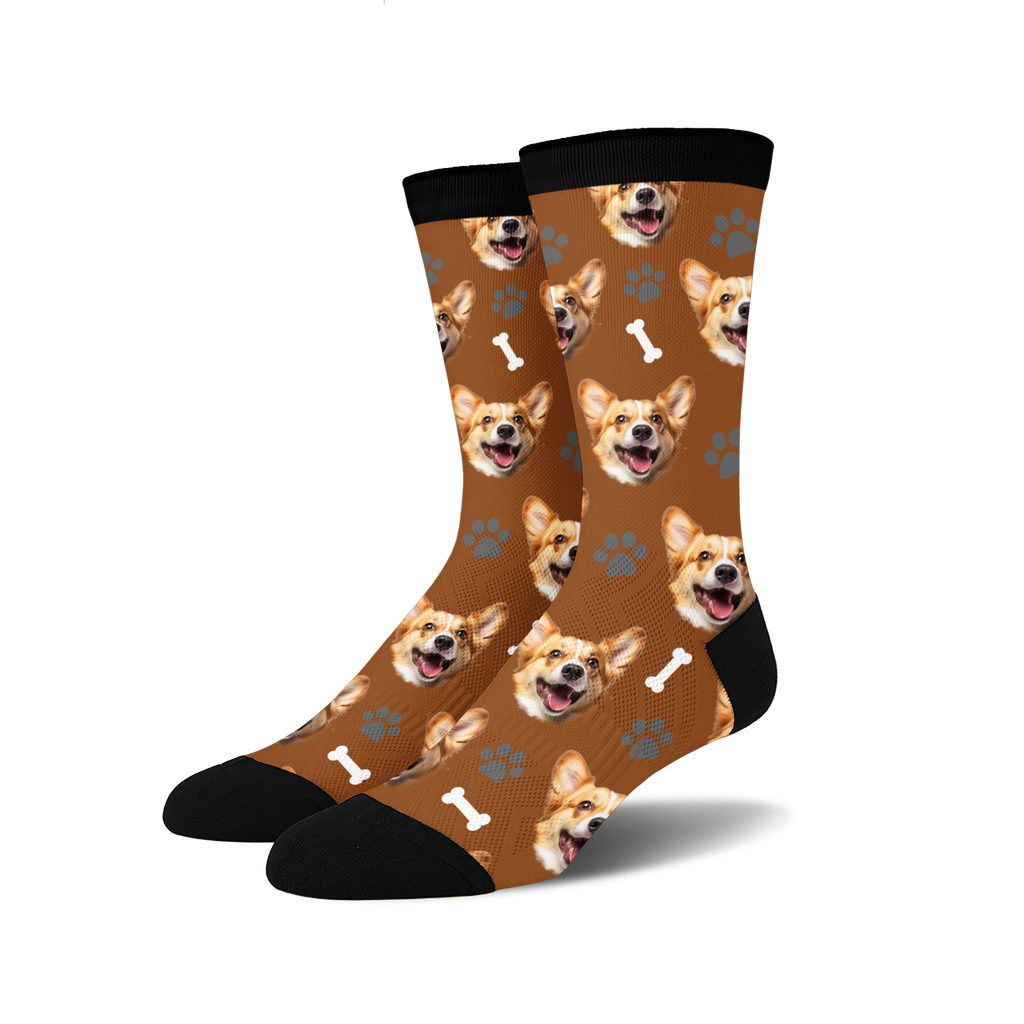 Custom Novelty Face Socks. Fun Gifts for Men and Woman Sockologie