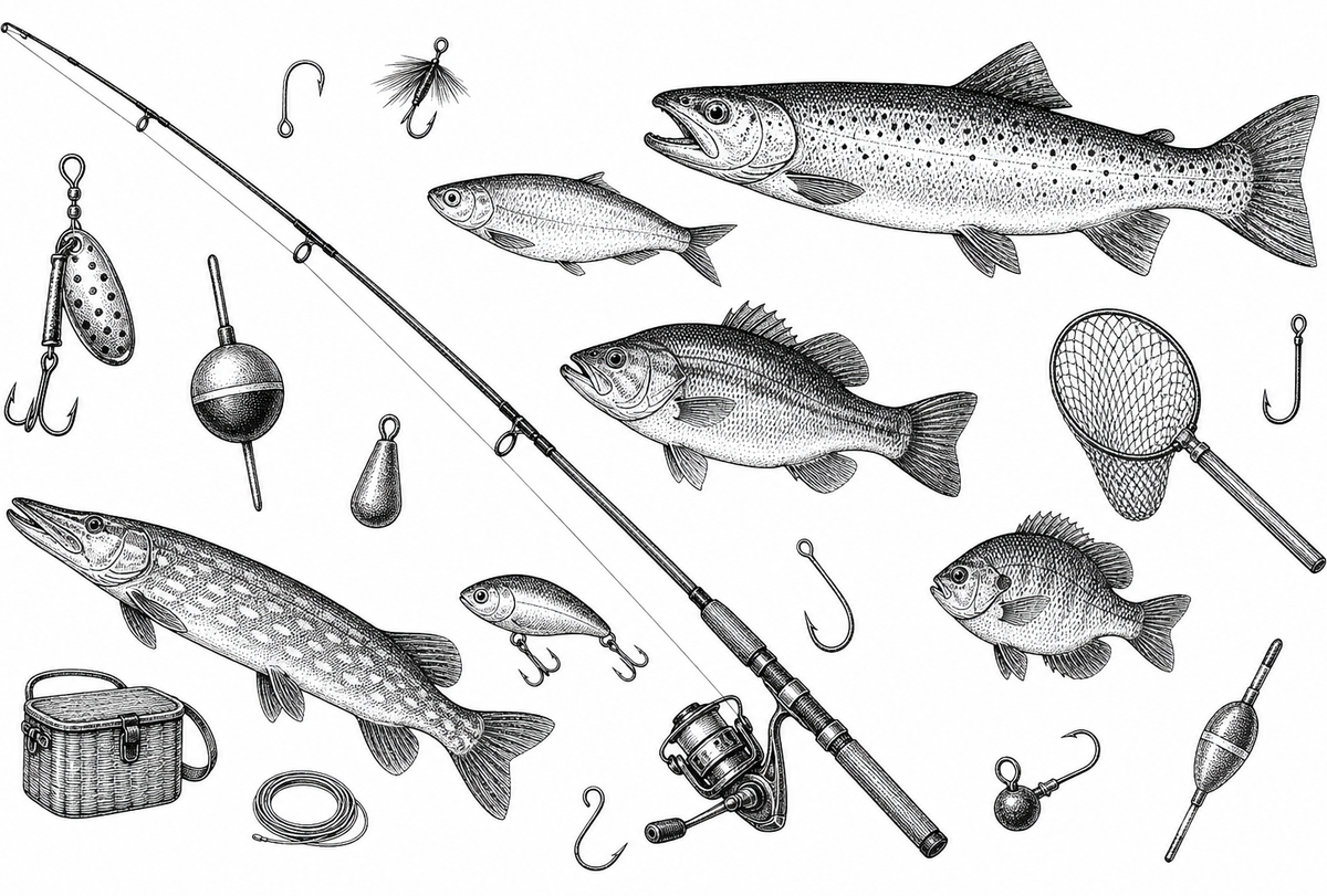 Fishing Enthusiast Socks