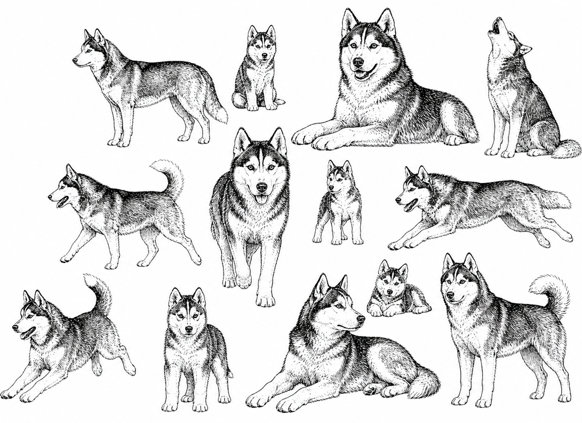 Huskies Socks