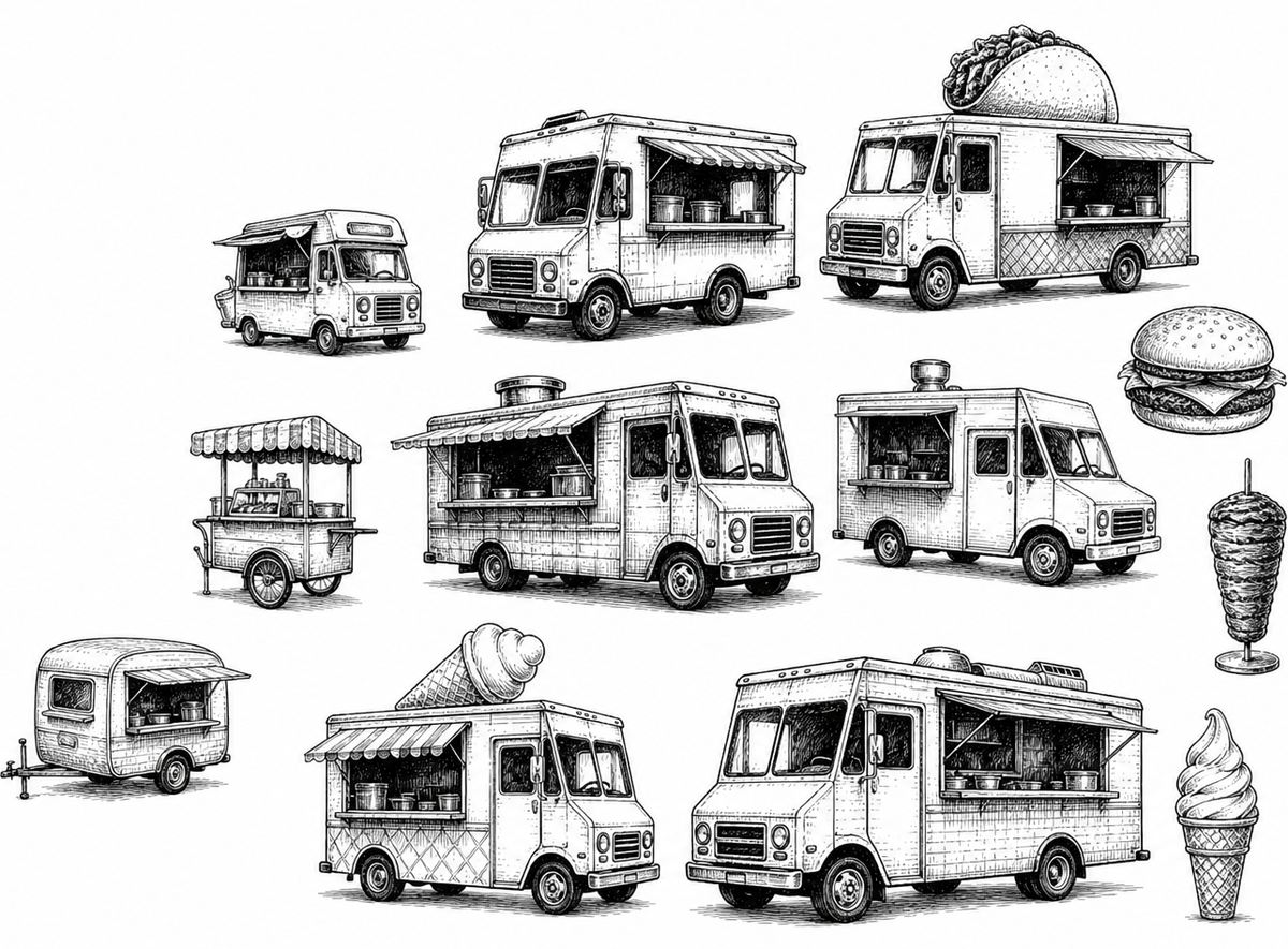 Food Trucks Socks