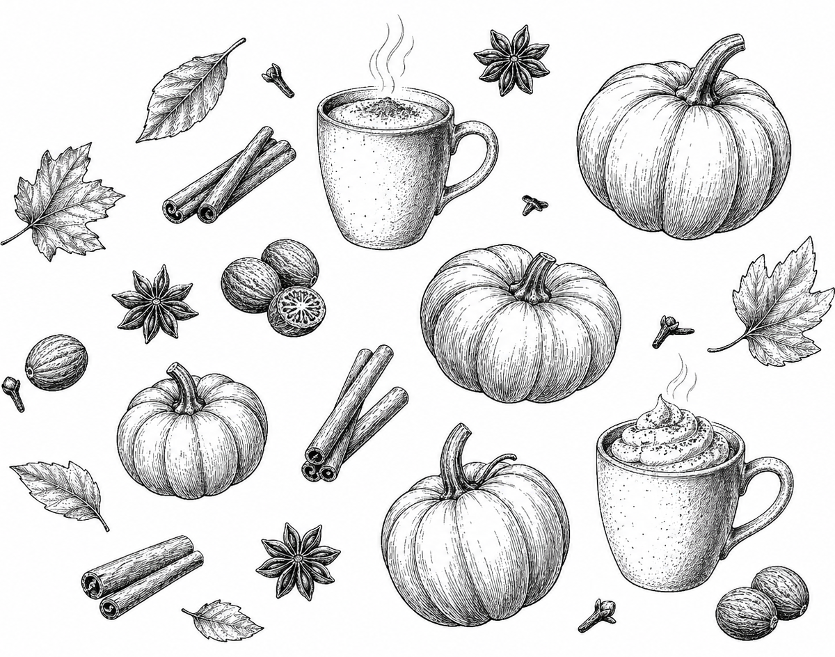 Pumpkin Spice Socks
