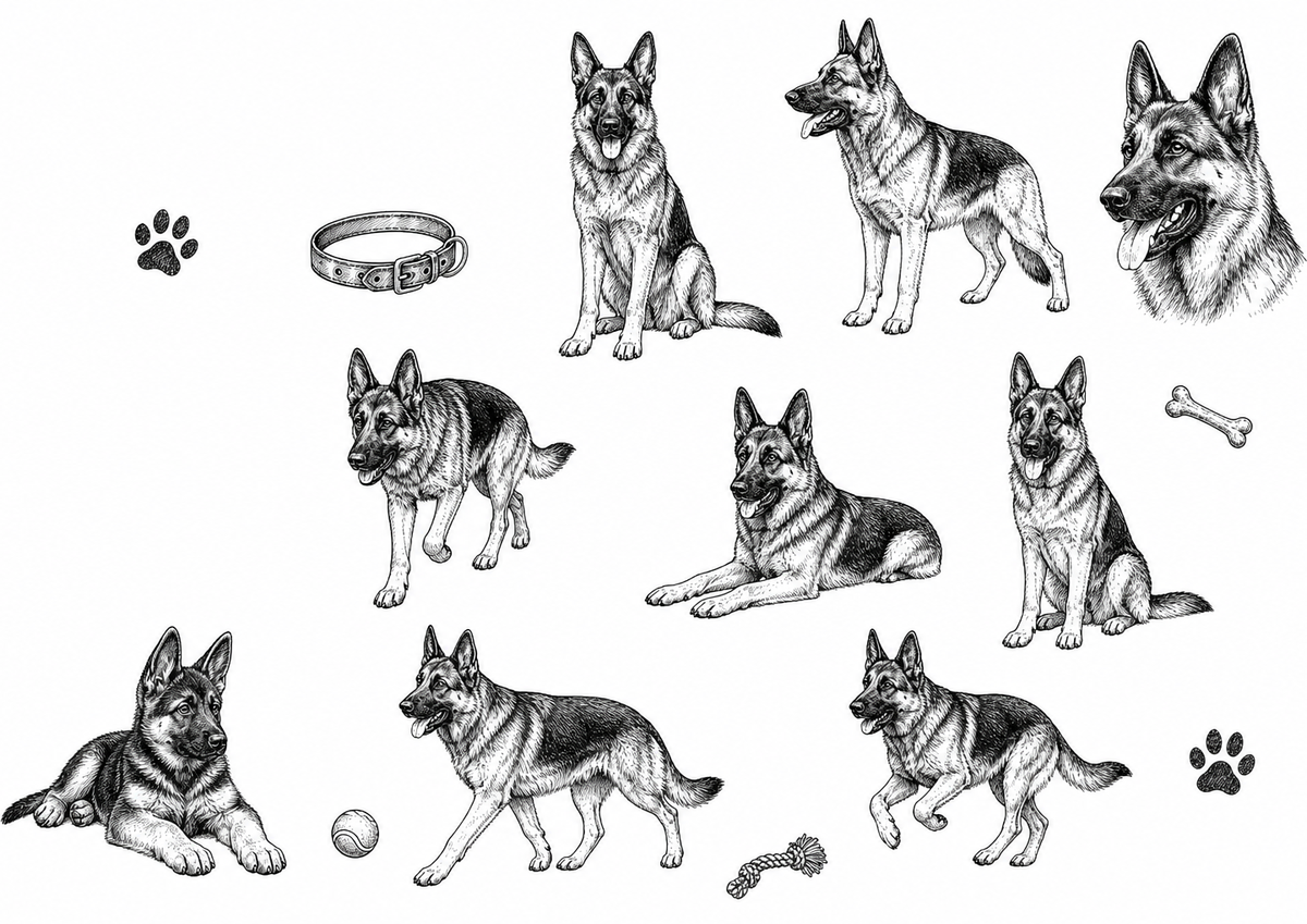 German Shepherds Socks