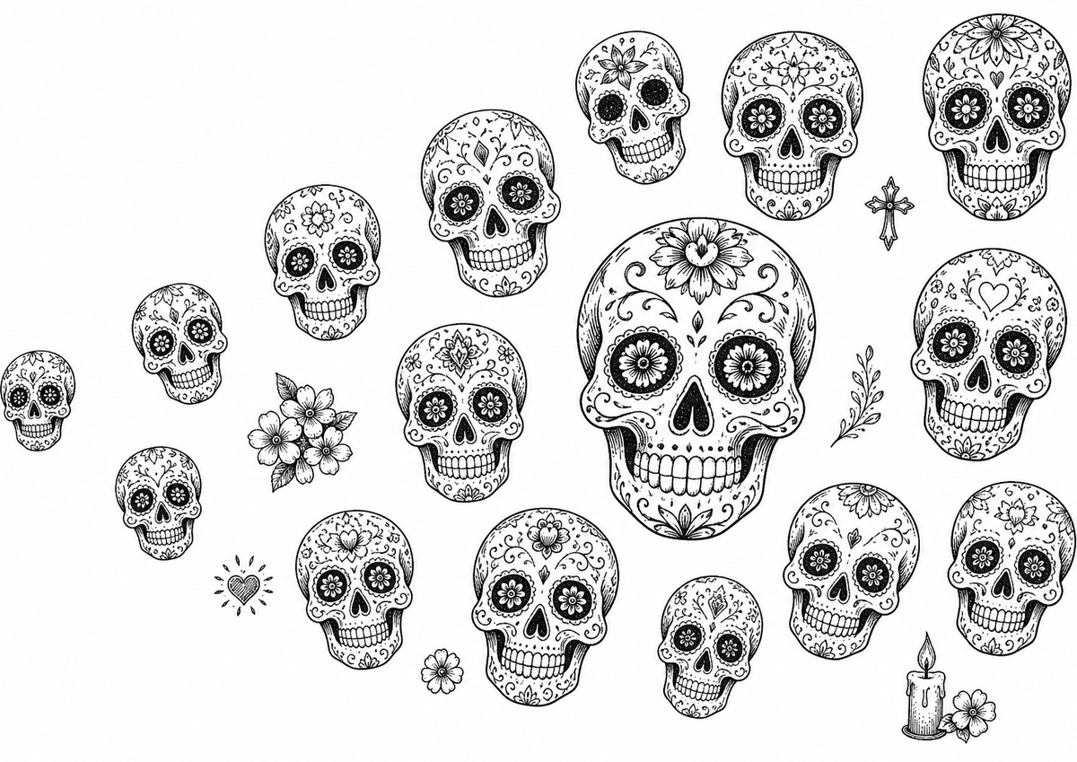 Sugar Skulls Socks