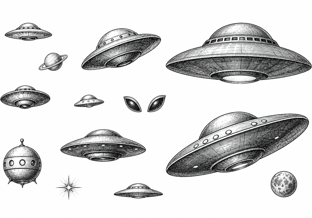 Alien & UFO Socks