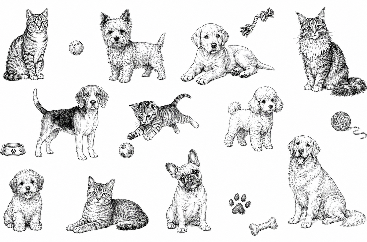 Cats & Dogs Socks