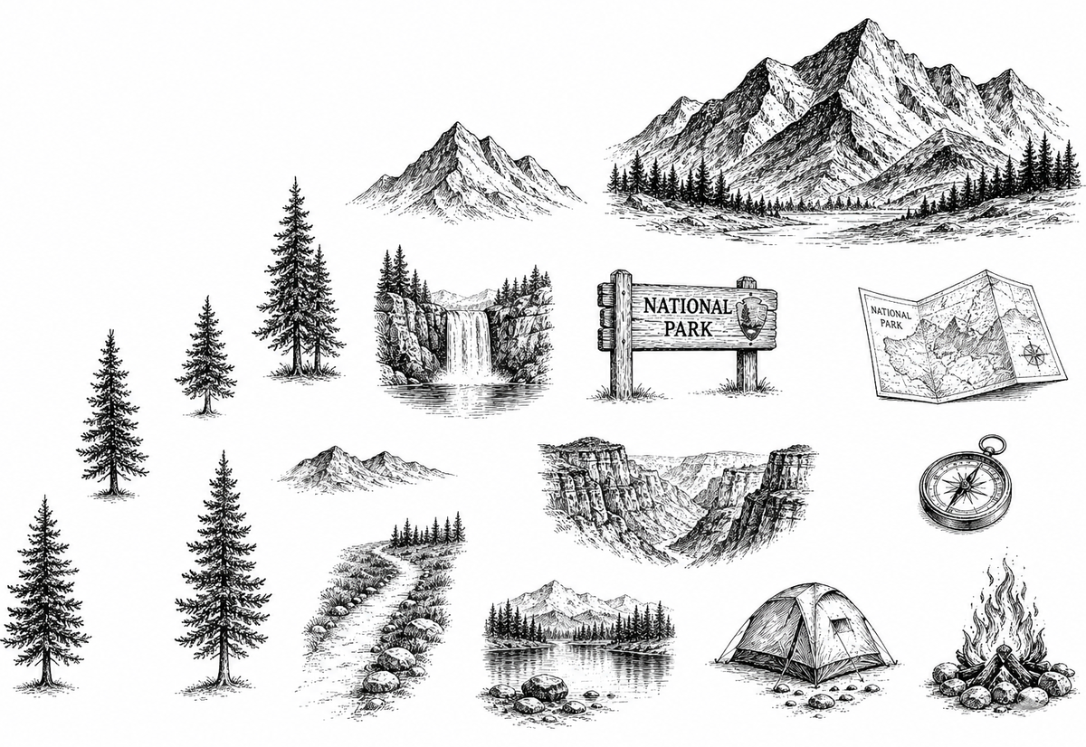 National Parks Socks