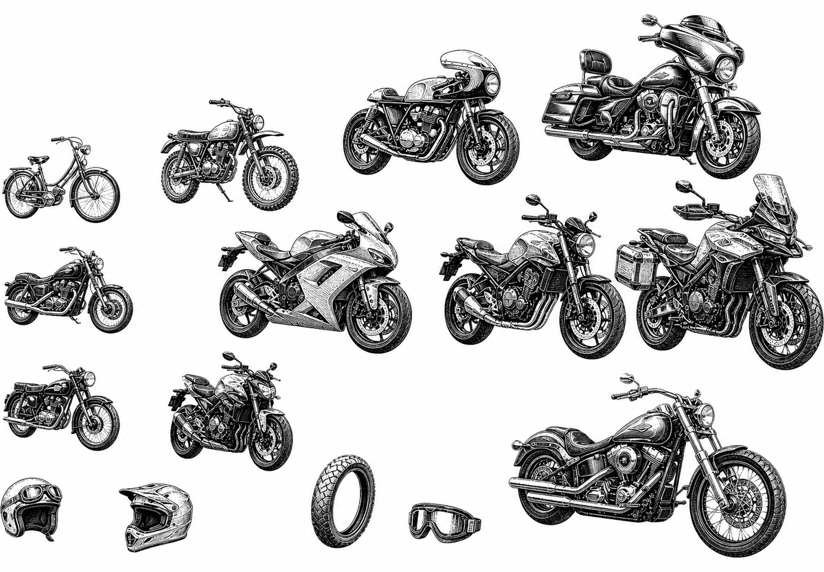 Motorcycles Socks