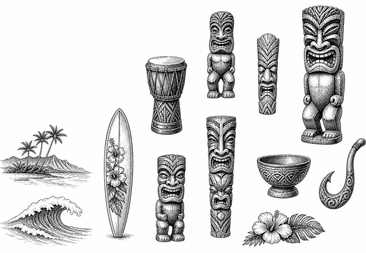 Tiki Socks