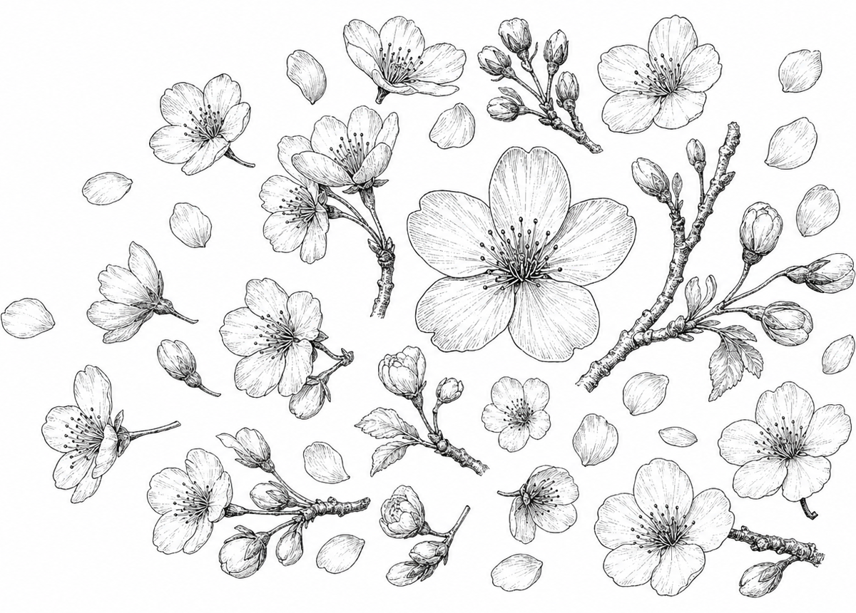 Cherry Blossoms Socks