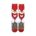 Flatlay product shot of Knuckles 360 Character Socks showing the full design on a white background.
