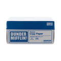 Image of the socks' packaging; a Dunder Mifflin Paper Company box.