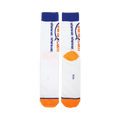 Flatlay image showing the back of the 'The Office' wuphf.com socks, showcasing the design details.