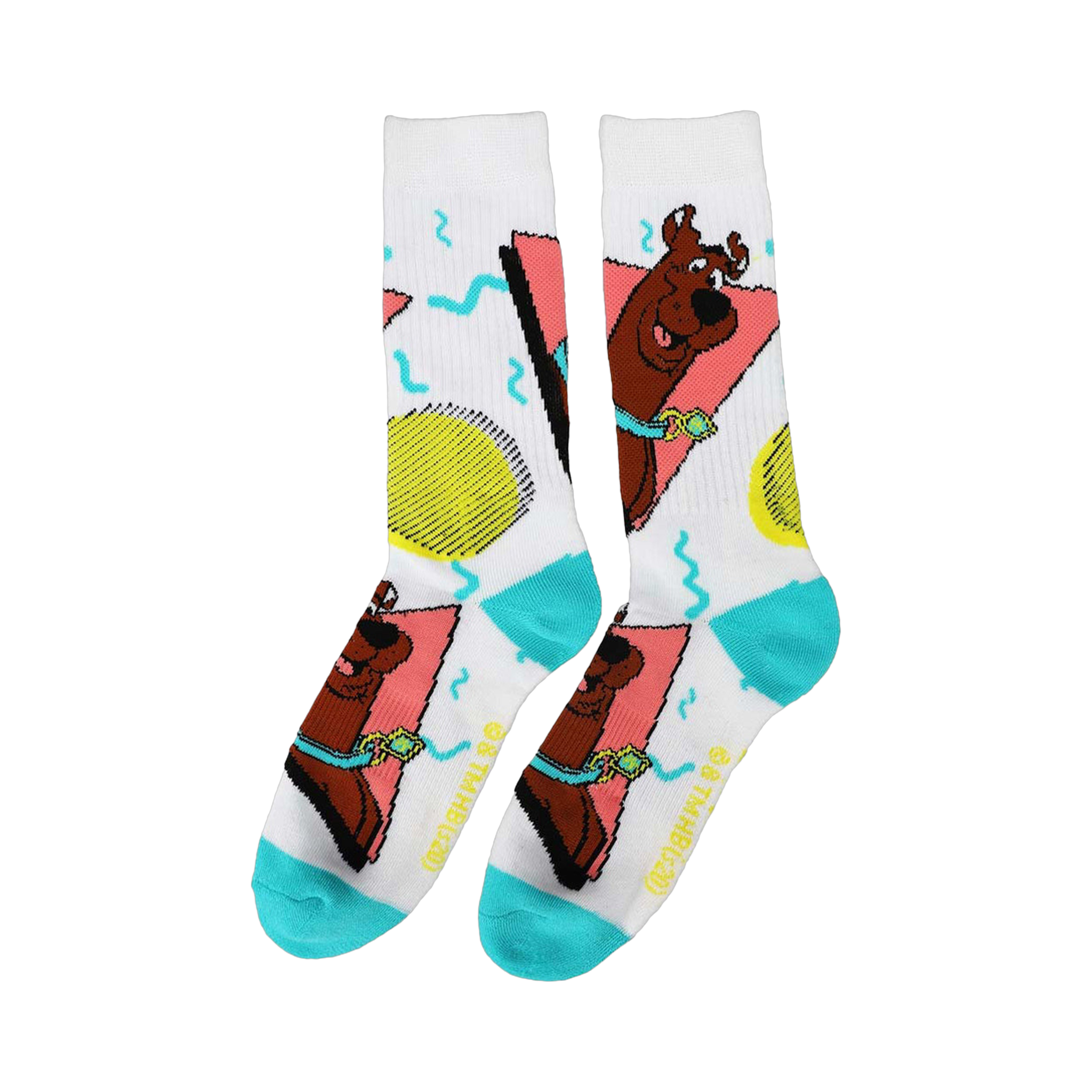Another view of the Scooby Doo Retro Toss socks, showing the full design on a white background.
