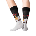 Flat lay showcasing a pair of Nashville socks, highlighting the design details.