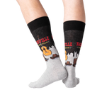 Flat lay showcasing a pair of Nashville socks, highlighting the design details.