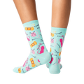 Close-up of the back of the socks, showcasing the design detail.