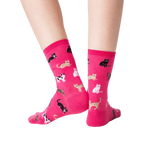 Flatlay image showing all four colorways of the Classic Cats socks