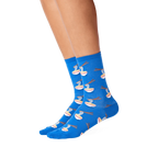 Flat lay of black ramen noodle socks.