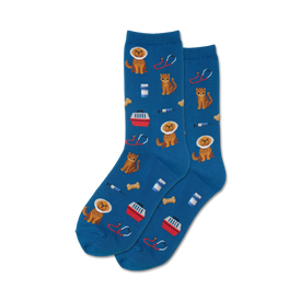 crew length animal and medical themed socks for women with cats and dogs, cones, casts, syringes, stethoscopes, pet carriers.  