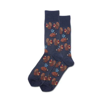 mens turkey day socks. crew length.   