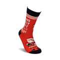Close-up image of one sock, showcasing the design details and texture.