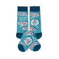 swearing helps  funny themed mens blue novelty crew socks