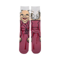 Back view of the Golden Girls Rose socks, showing the full design and branding details.