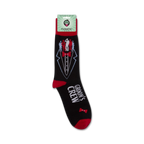 Product shot of Groom's Crew socks on packaging.