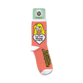 Packaging shot of the 'I'm Not Always a Bitch' crew socks showing the full sock design on the packaging.