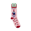 Lifestyle shot showing the 'You Don't Gnome Me' socks on a person's feet, highlighting the sock's design and fit.