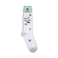 Product shot of 'Your Stupid' socks on their packaging card.