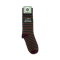 Packaging shot of the 'I Don't Actually Work Here' socks. Shows the socks on their card.
