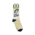 Product shot of 'See You Next Tuesday' socks on their retail packaging.